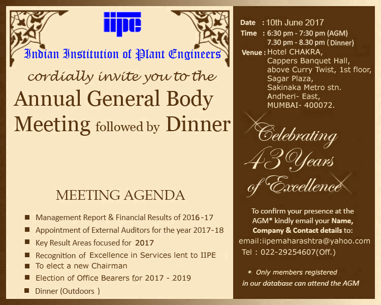 43rd ANNUAL GENERAL MEETING